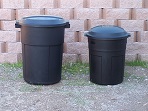 Two different sized reservoir containers